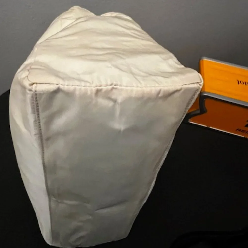 Prada Ivory Tessuto Nylon Top Handle Tote Bag - Picture 4 of 8